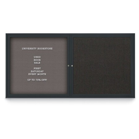 United Visual Products Corkboard, 60"x36", Synthetic Cork/Bronze UV405PLUS-BRONZE-FORBO